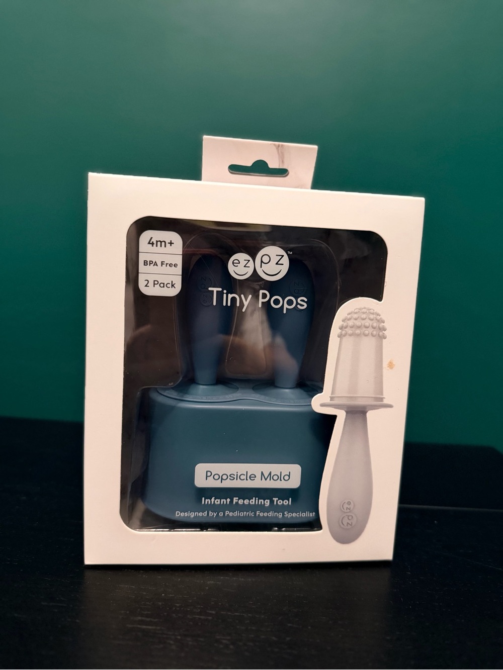 ezpz Tiny Pops Blue Popsicle Mold for Kids